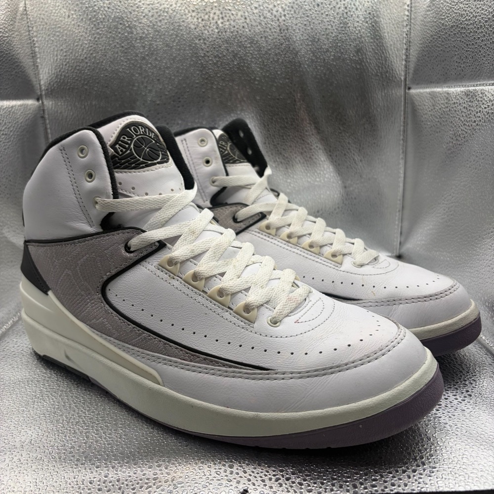 Size 11.5 Nike Air Jordan Python Retro 2 White Black Red Mens Shoes DR8884-102